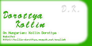 dorottya kollin business card